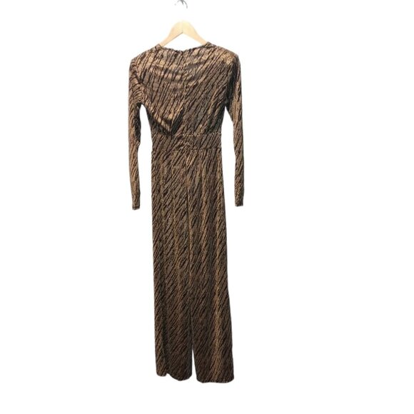 Unique Vintage Gold and Black Jumpsuit. Size Small & Medium& Large New.With Tags - Picture 7 of 11